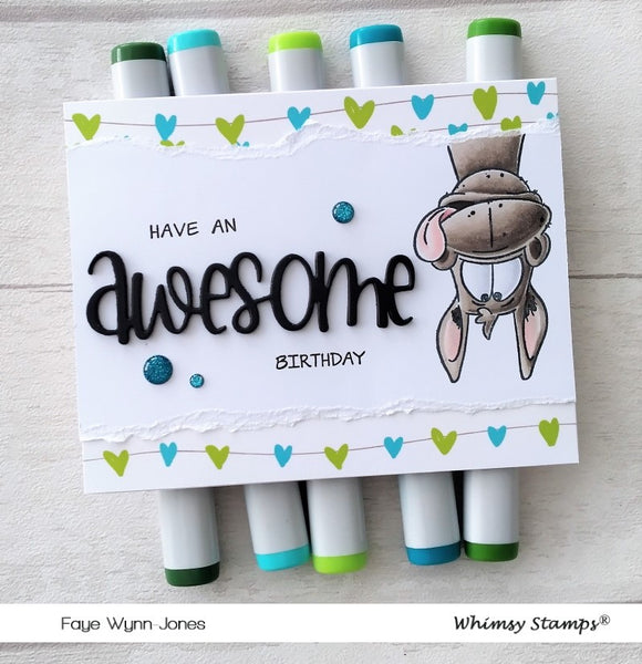 **NEW Awesome Large Word Die - Whimsy Stamps