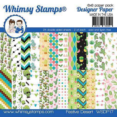 6x6 Paper Pack - Festive Desert - Whimsy Stamps