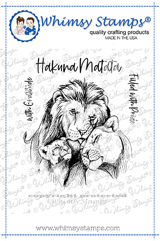 **NEW Filled with Pride Rubber Cling Stamp - Whimsy Stamps