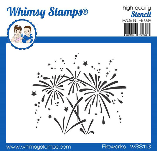 Fireworks Stencil - Whimsy Stamps