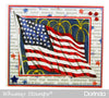 Flag Works Rubber Cling Stamp - Whimsy Stamps