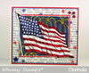 Flag Works Rubber Cling Stamp - Whimsy Stamps
