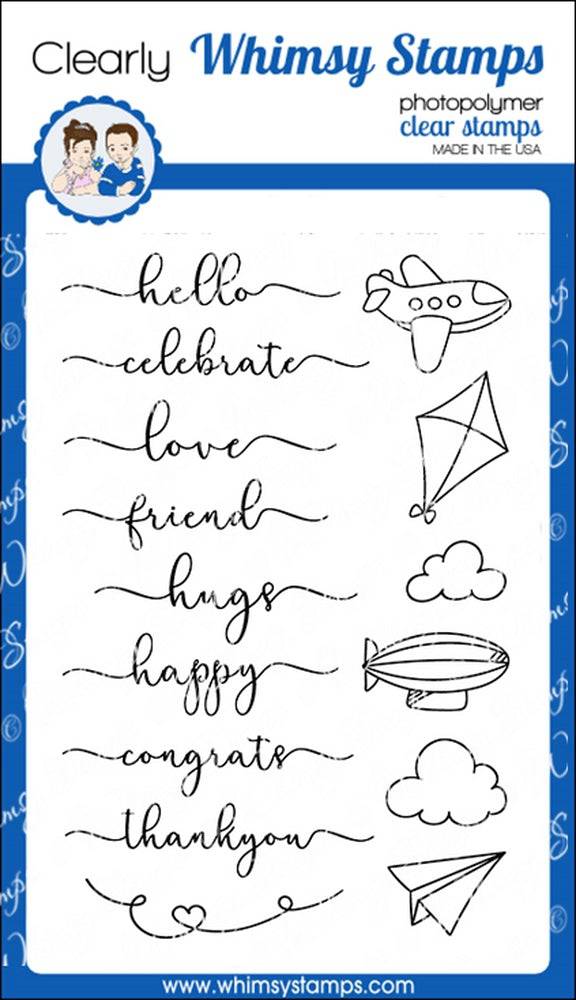 Fly By Clear Stamps - Whimsy Stamps