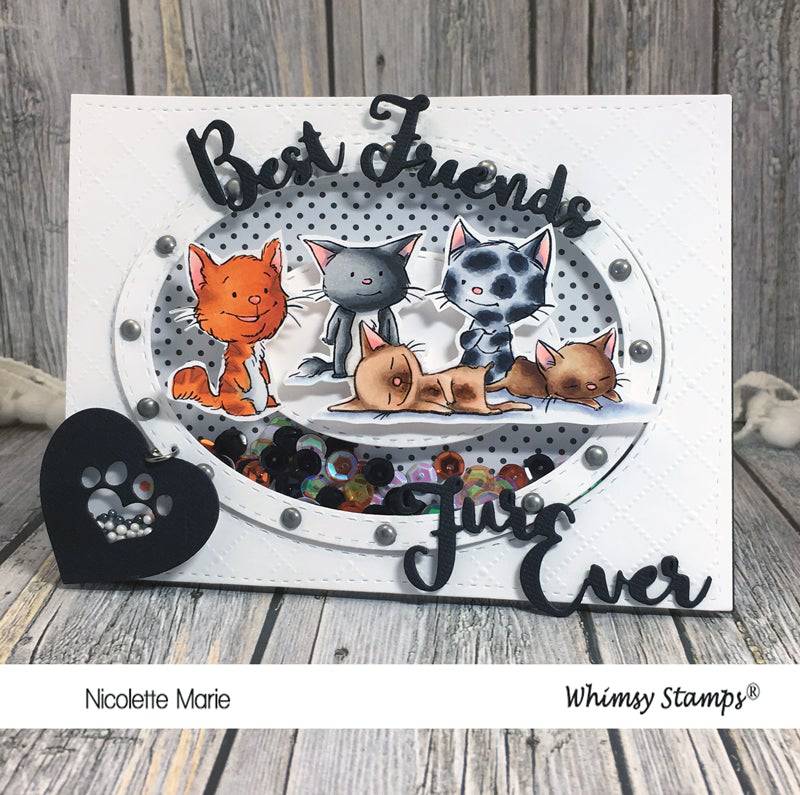 Adopt Don't Shop CATS Clear Stamps - Whimsy Stamps