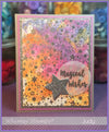Galaxy Galore Background Rubber Cling Stamp - Whimsy Stamps