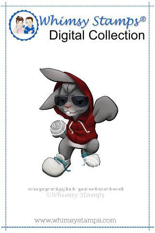 Gangsta Bunny - Digital Stamp - Whimsy Stamps