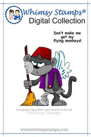 Get My Monkeys - Digital Stamp - Whimsy Stamps