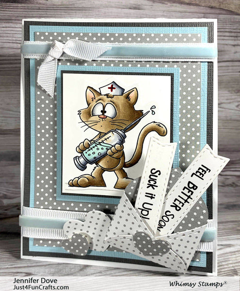 Get Well Clear Stamps - Whimsy Stamps