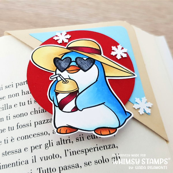 Slushie Penguin - Digital Stamp - Whimsy Stamps