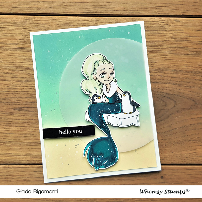 Antarctic Mermaid - Digital Stamp - Whimsy Stamps