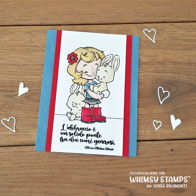 Cinnamon and Bunnies - Digital Stamp - Whimsy Stamps