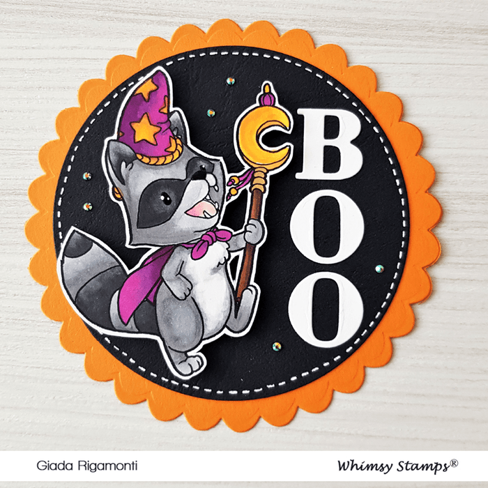 Bandit Wizard - Digital Stamp - Whimsy Stamps