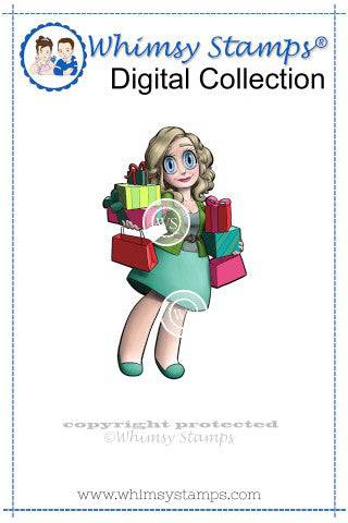 Gifting Gwen - Digital Stamp - Whimsy Stamps