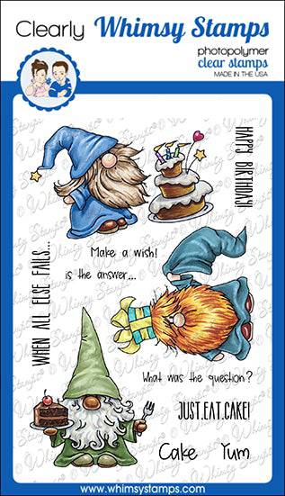 Gnome Birthdays Clear Stamps - Whimsy Stamps