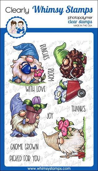 Gnome Gardeners Clear Stamps - Whimsy Stamps