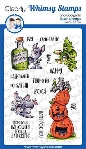 Going Batty Clear Stamps - Whimsy Stamps