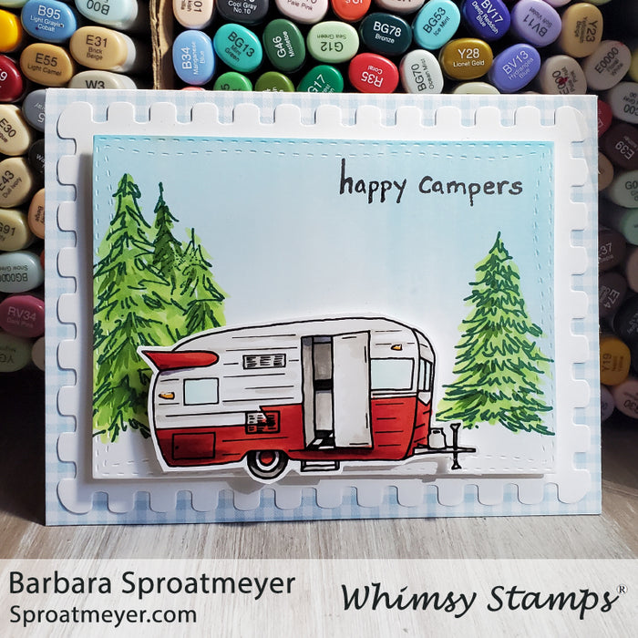 Gone Camping Clear Stamps - Whimsy Stamps
