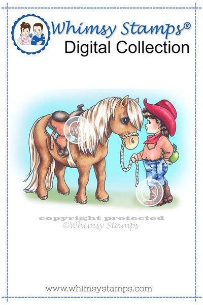 Good Pony - Digital Stamp - Whimsy Stamps