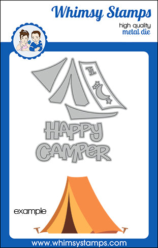 **NEW Happy Camper Die Set - Whimsy Stamps