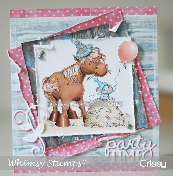 Hay Horsey - Digital Stamp - Whimsy Stamps