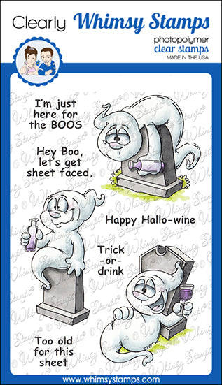 **NEW Hey Boo Clear Stamps - Whimsy Stamps