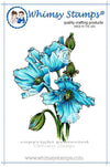 Himalayan Poppy Rubber Cling Stamp - Whimsy Stamps