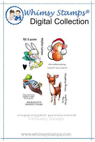 Holiday Minis - Digital Stamp - Whimsy Stamps