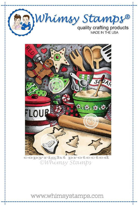 Holiday Treats Rubber Cling Stamp - Whimsy Stamps