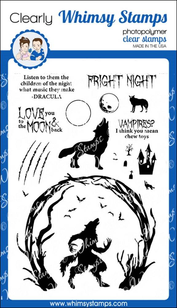 Howling Night Clear Stamps - Whimsy Stamps