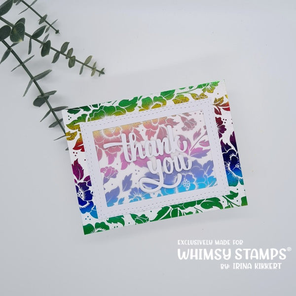 **NEW Thank You Word Die - Whimsy Stamps