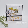 Thank You Word Hot Foil Plate - Whimsy Stamps