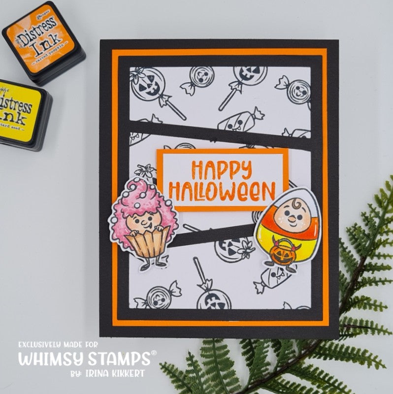 **NEW Trick or Treat Kids Clear Stamps - Whimsy Stamps