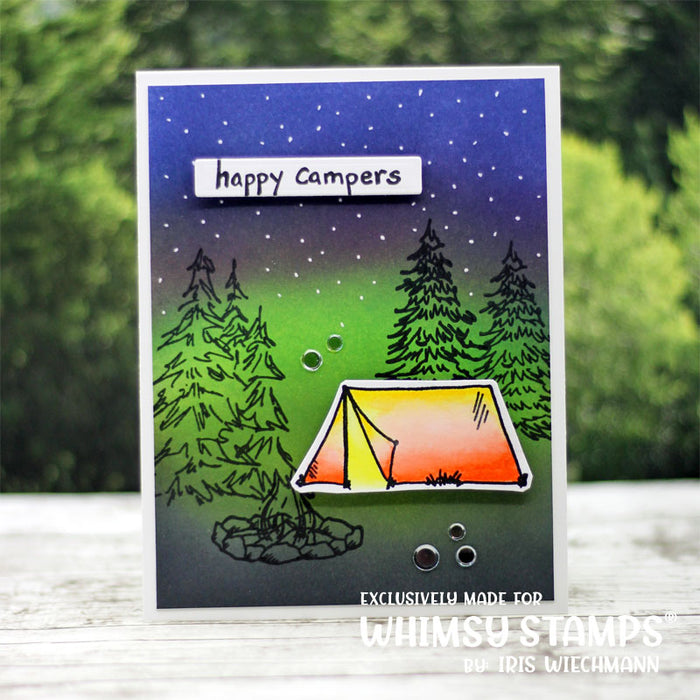 **NEW Gone Camping Clear Stamps - Whimsy Stamps