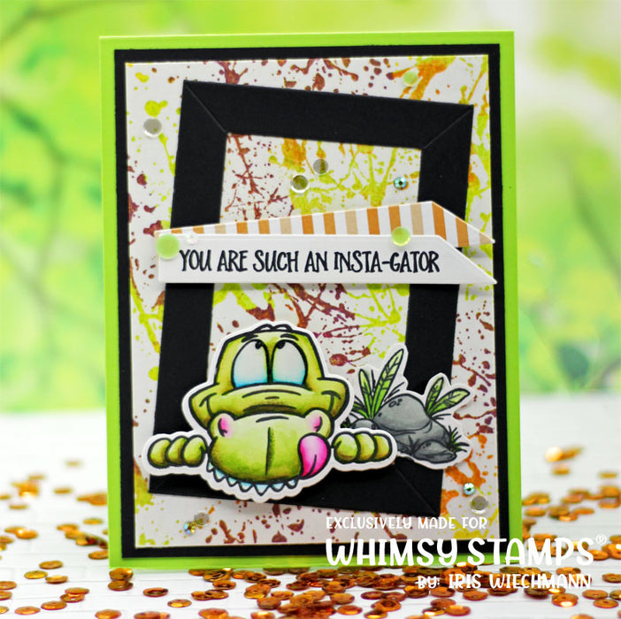 **NEW InstaGator Outlines Die Set - Whimsy Stamps