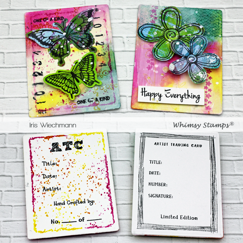 ATC Frames and Signatures Clear Stamps - Whimsy Stamps