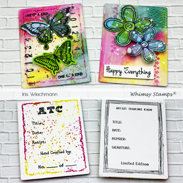 ATC Frames and Signatures Clear Stamps - Whimsy Stamps