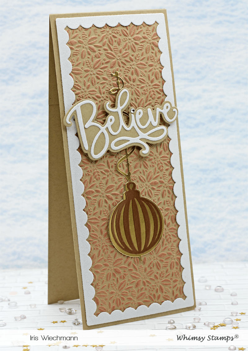 Believe Word and Shadow Die Set - Whimsy Stamps