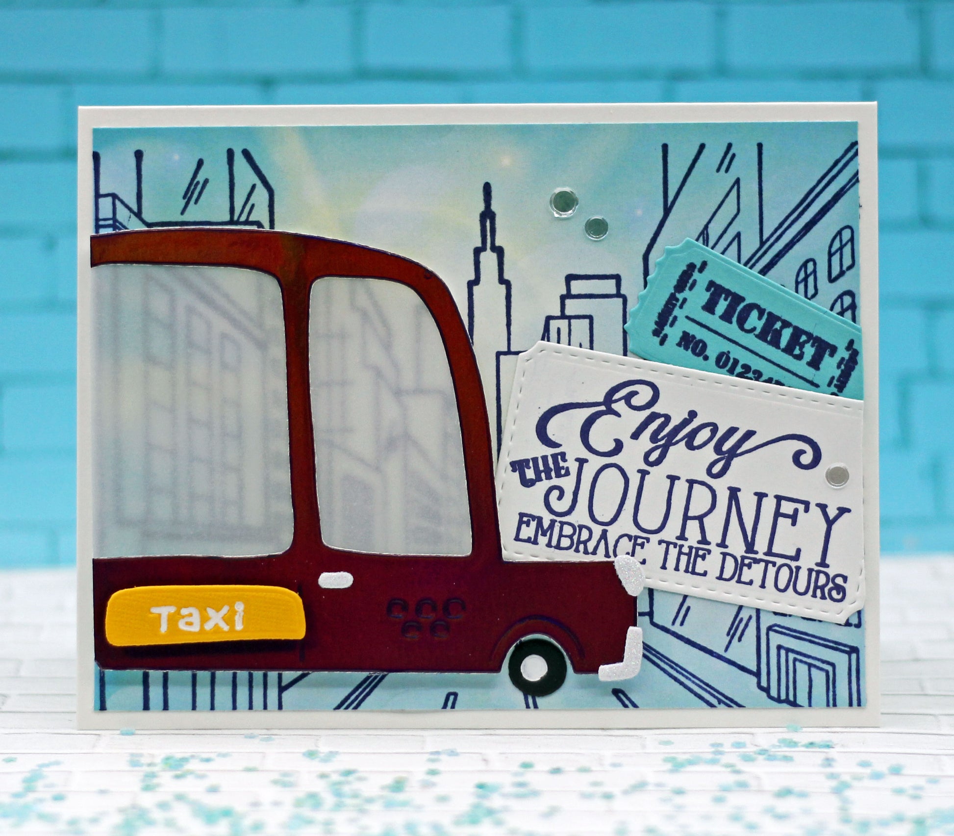 Enjoy the Journey Clear Stamps - Whimsy Stamps