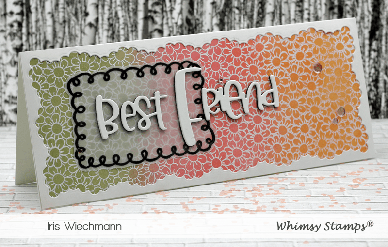 Best Friend Word Die Set - Whimsy Stamps