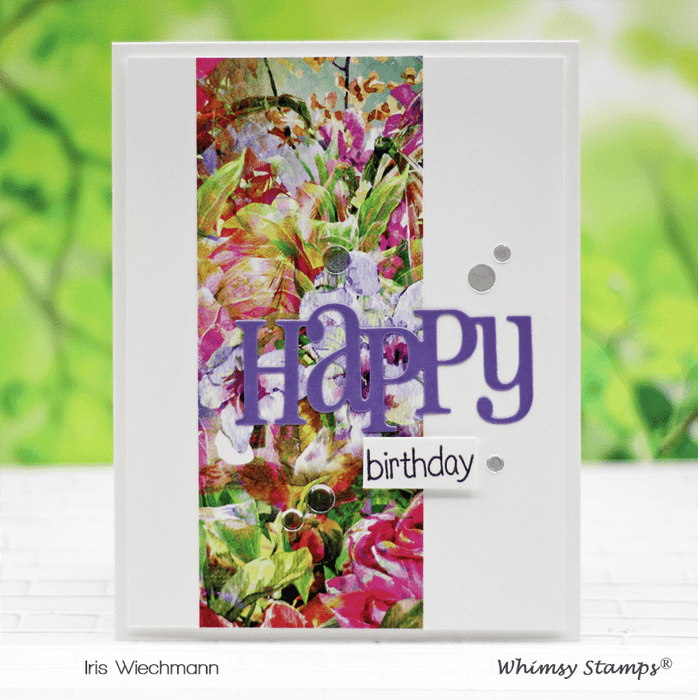 6x6 Paper Pack - Floral Impressions - Whimsy Stamps