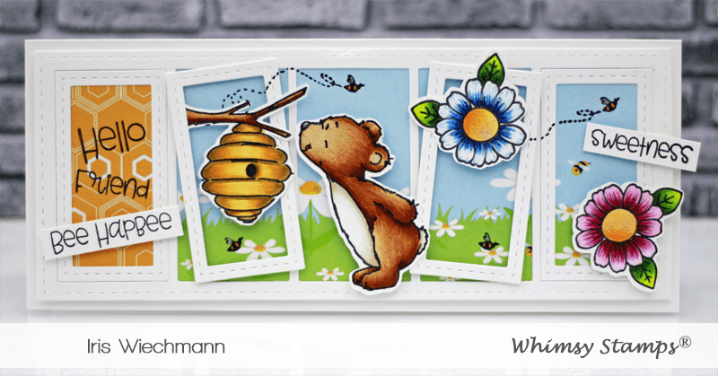 Hello Bear Clear Stamps - Whimsy Stamps