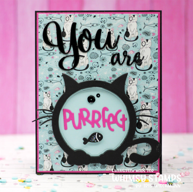 **NEW Kitty Frame Die - Whimsy Stamps