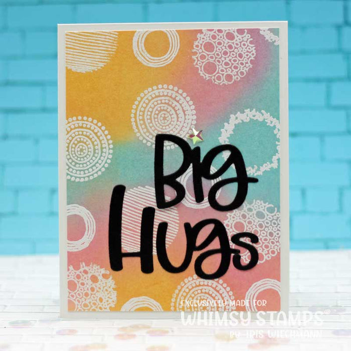 Big Hugs Word Die Set - Whimsy Stamps