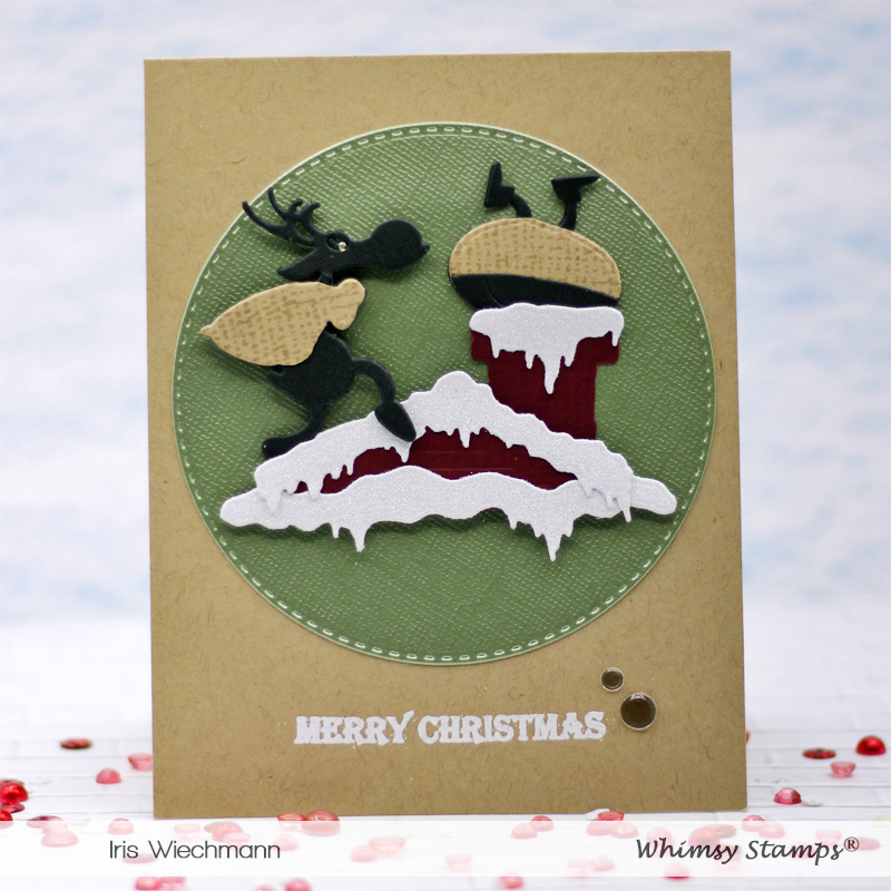 *NEW Santa Sneaking Die Set - Whimsy Stamps