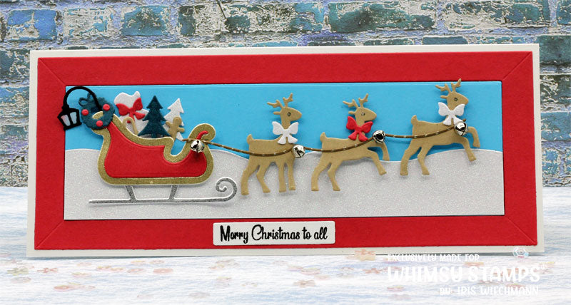 **NEW Santa's Sleigh Mini Accessories 1 Die Set - Whimsy Stamps
