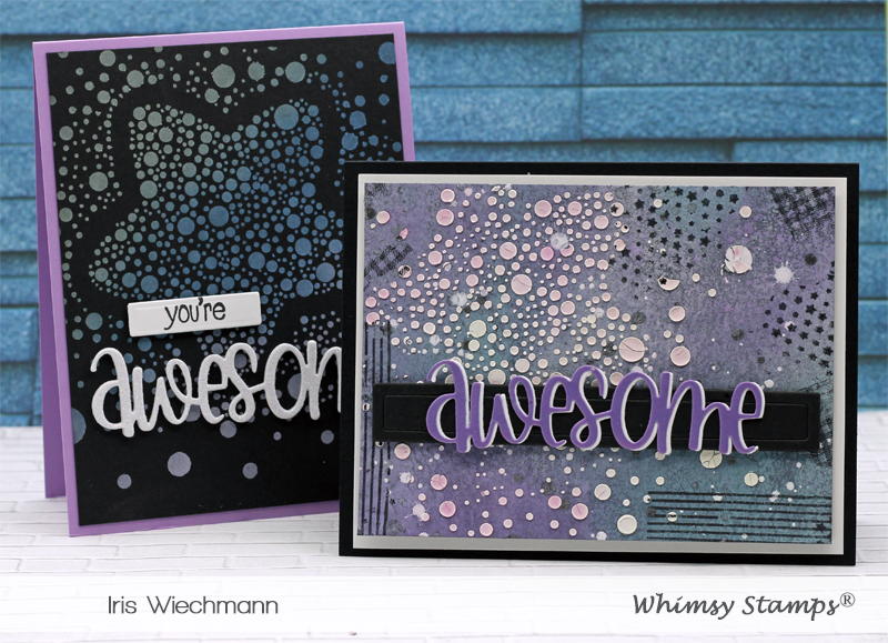 **NEW Awesome Large Word Die - Whimsy Stamps