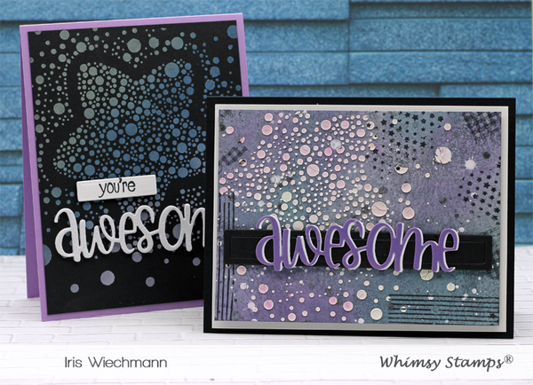 **NEW Awesome Large Word Die - Whimsy Stamps