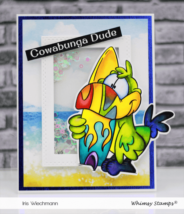 Toucan Surf - Digital Stamp - Whimsy Stamps