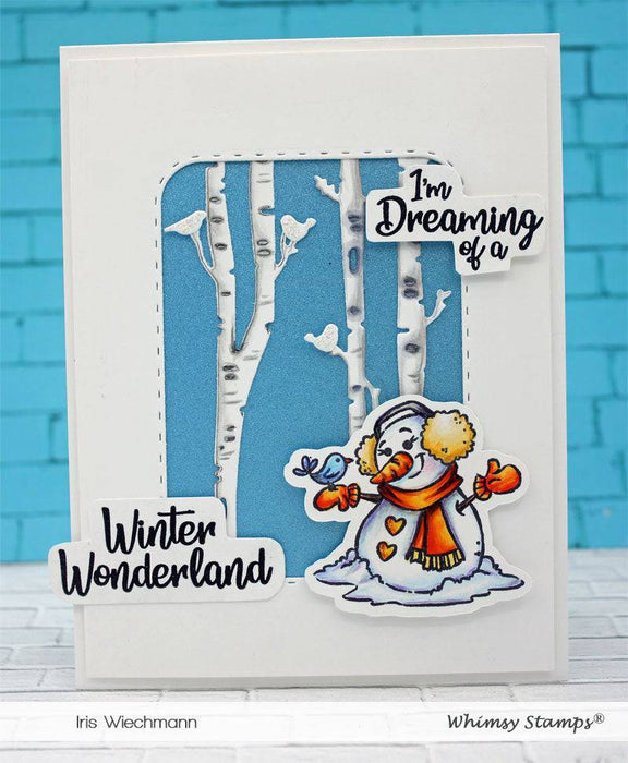 Winter Wonderland Snowmen Clear Stamps - Whimsy Stamps