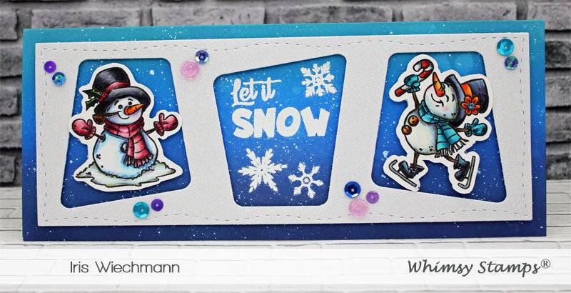 Winter Wonderland Snowmen Clear Stamps - Whimsy Stamps